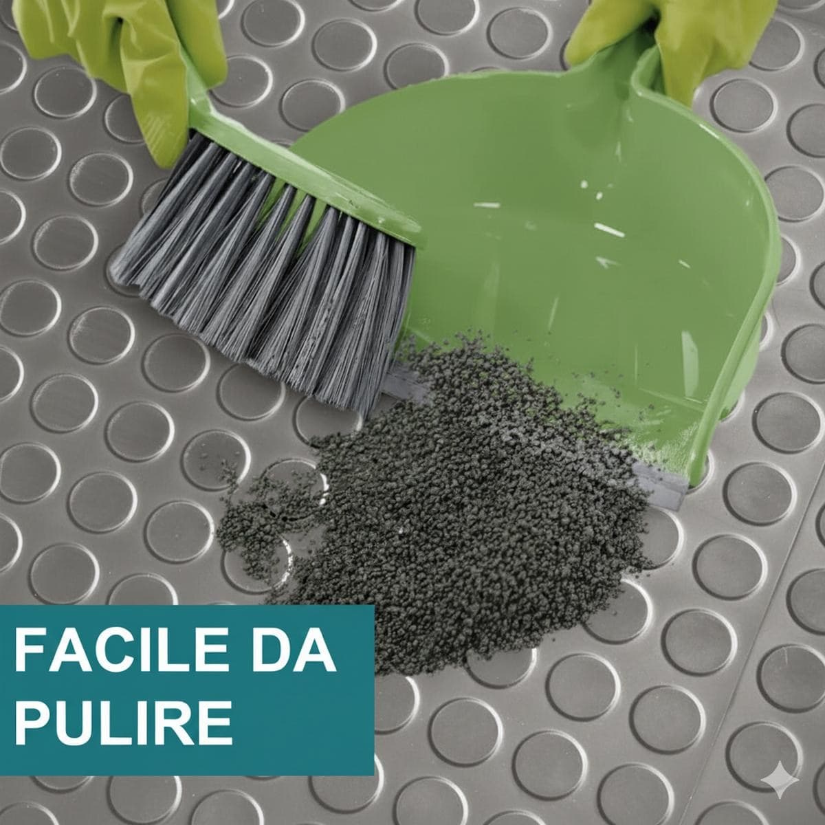 Bolflex Grigio - Pavimento PVC Bollato Bullonato Modello Bollo H.100 cm Spessore 1,2 mm in Pavimenti di PVC Masterbrico - Longobardi, commercioVirtuoso.it