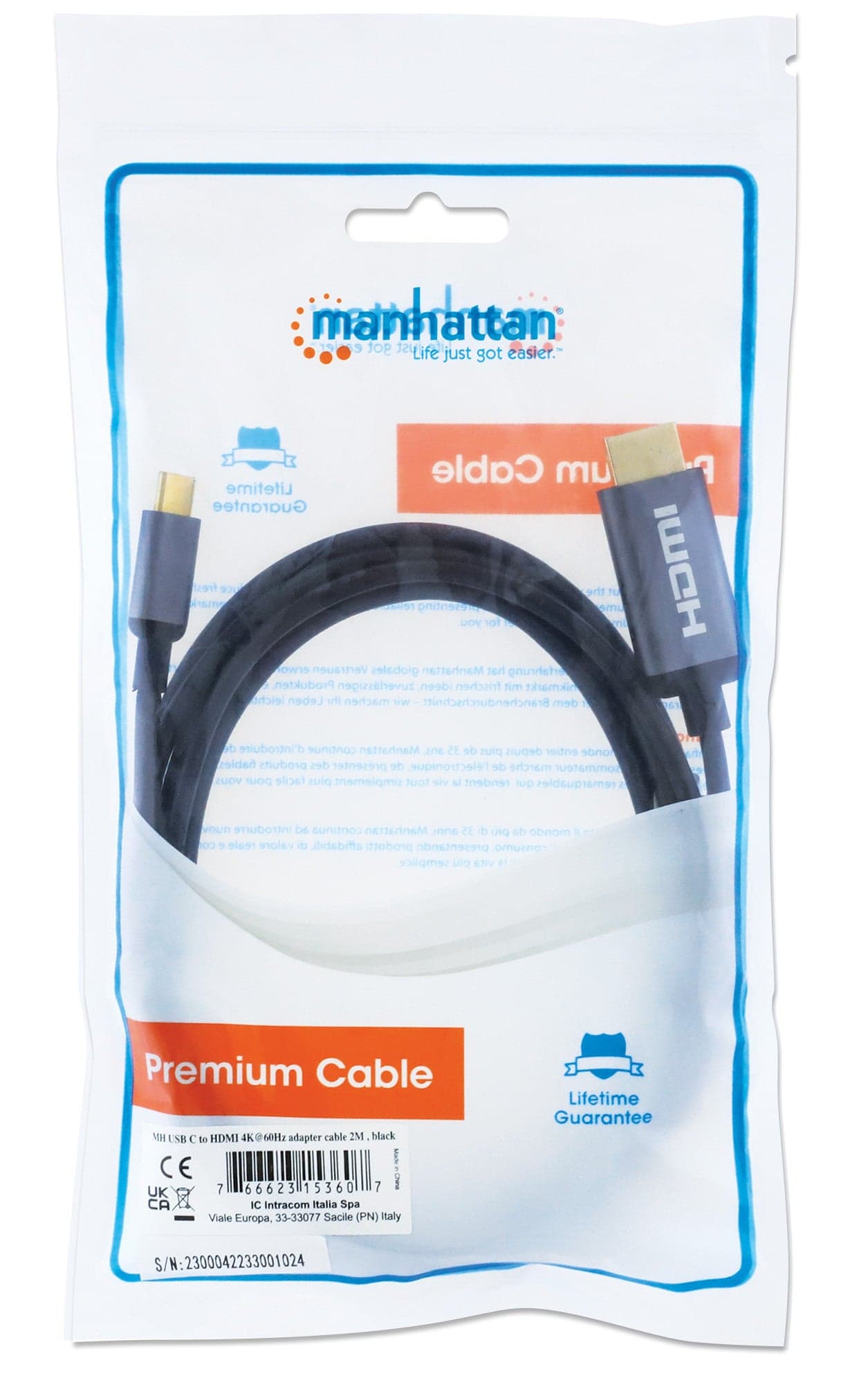 Cavo Adattatore da USB-C&trade a HDMI 4K@60Hz 2m in  Scontolo.net - Potenza, commercioVirtuoso.it