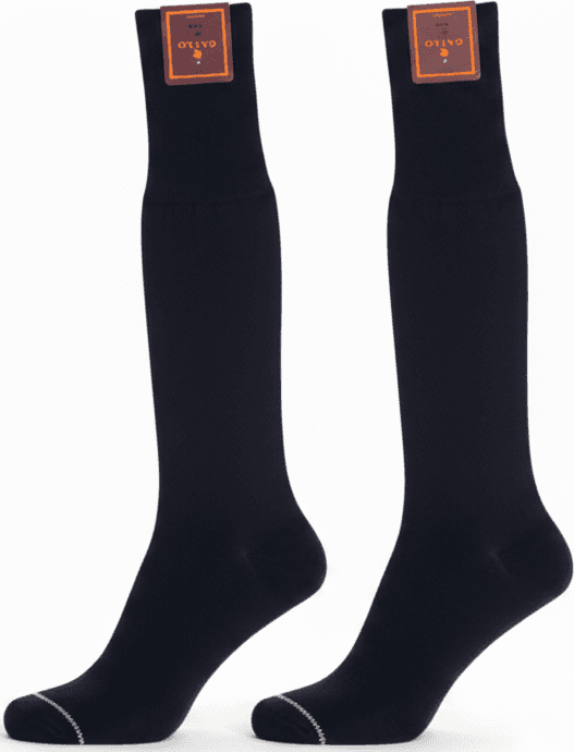 Calze lunghe uomo Gallo - nero tinta unita - eleganti classiche
