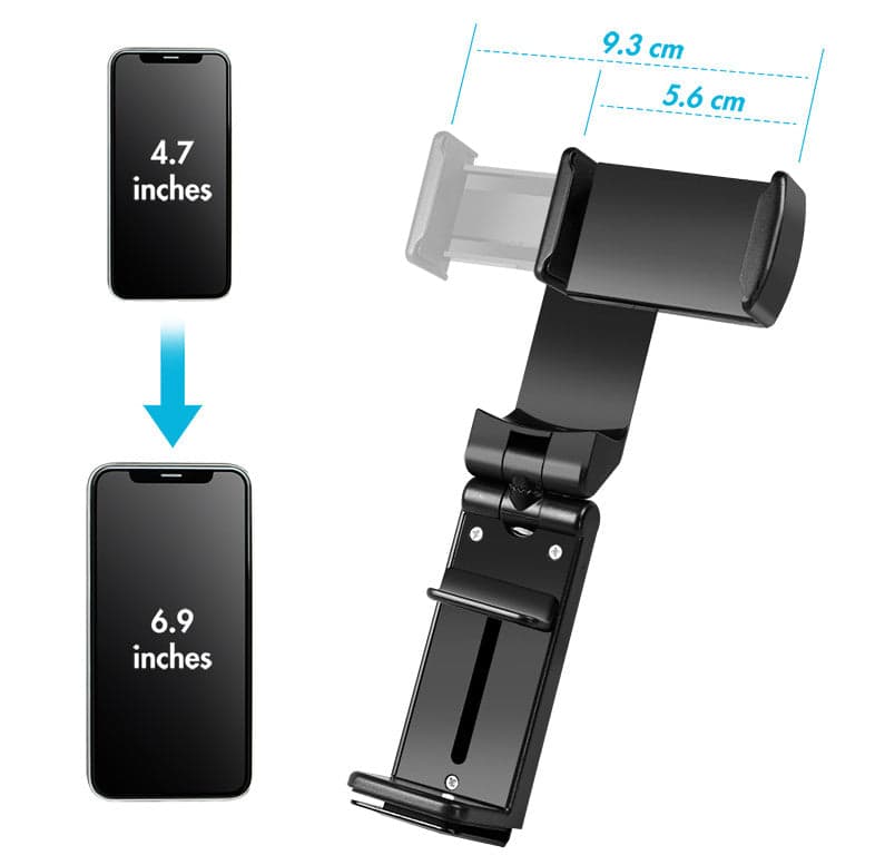 Supporto Porta Smartphone 4,7–6,9'' con Rotazione 360&deg Nero in Supporti Scontolo.net - Potenza, commercioVirtuoso.it