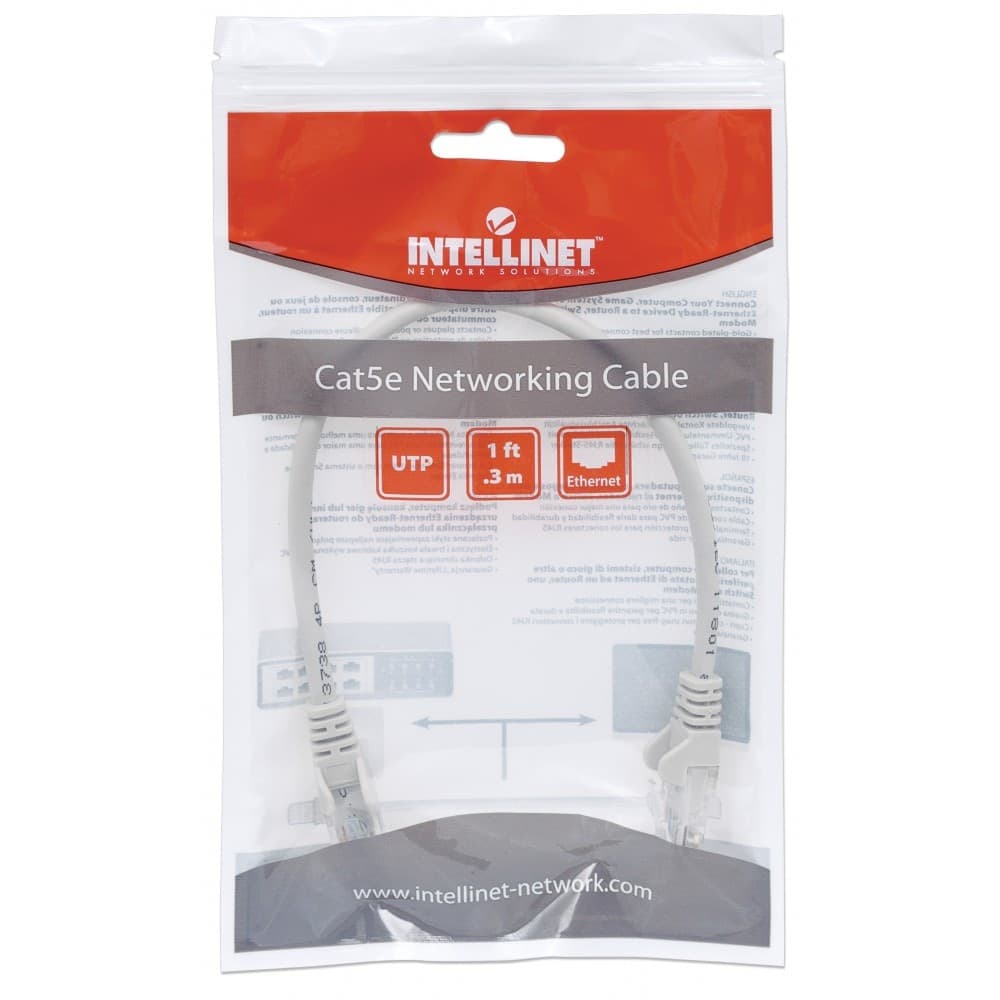 Cavo di rete Patch in Rame Cat. 5e Grigio UTP 0,5 m in Cavi Ethernet Scontolo.net - Potenza, commercioVirtuoso.it