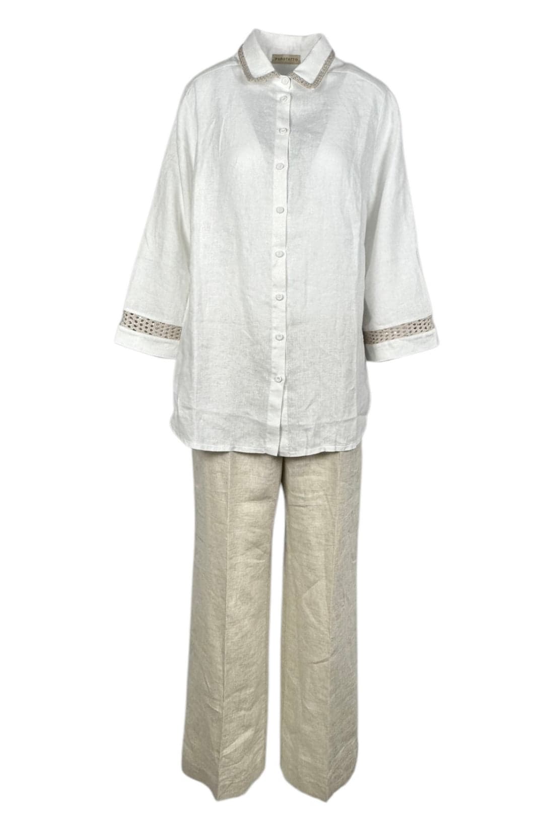 Purotatto Pantaloni Beige da donna in Pantaloni Drestige - Casamassima, commercioVirtuoso.it