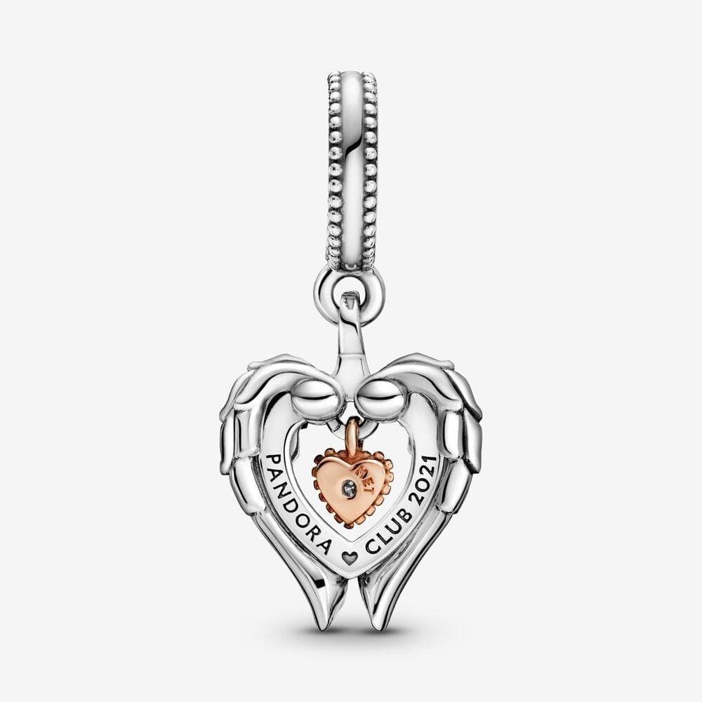Pandora Charm pendente Cuore e ali d’angelo Pandora Club 2021 in Bead Charm Alba Gioielli - Casoria, commercioVirtuoso.it