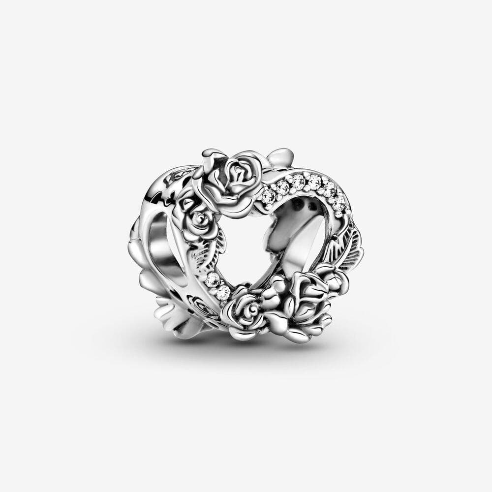 Pandora Charm Cuore aperto e rose in Bead Charm Alba Gioielli - Casoria, commercioVirtuoso.it