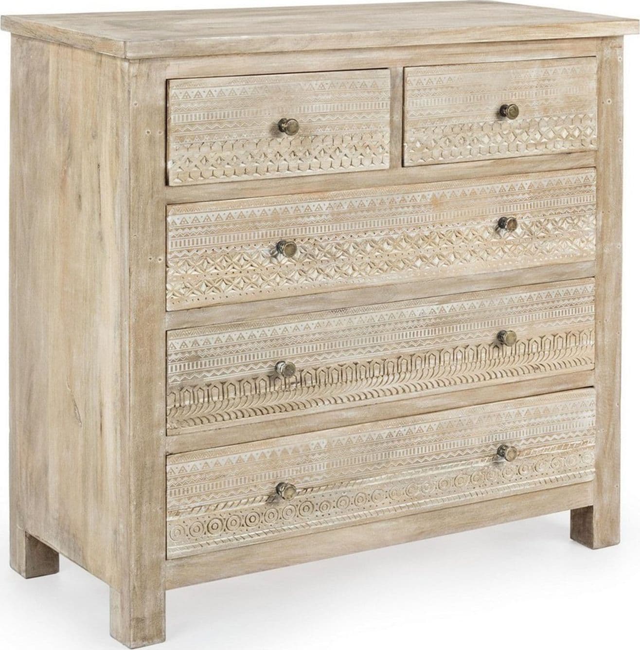 Cassettiera "Mayra" per interno, con 5 Cassetti, 98 x 45 x 98 cm - 5