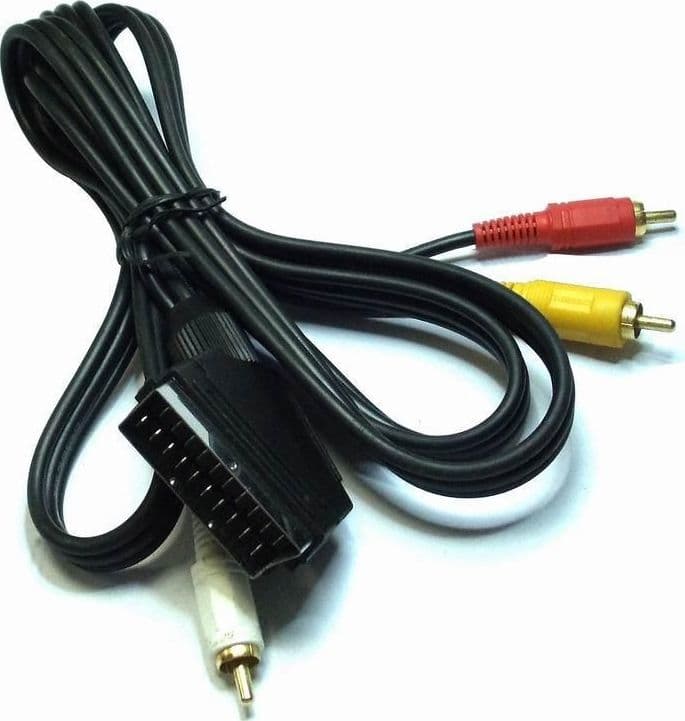 Cavo Audio video Scart RCA 2 Mt IN/Out in Connettori RCA Scontolo.net - Potenza, commercioVirtuoso.it