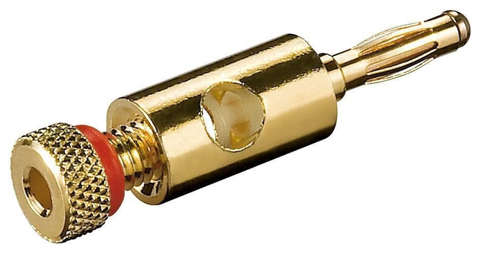 Plug Banana con Connessione a Vite Placcato Oro, Rosso in Connettori Scontolo.net - Potenza, commercioVirtuoso.it