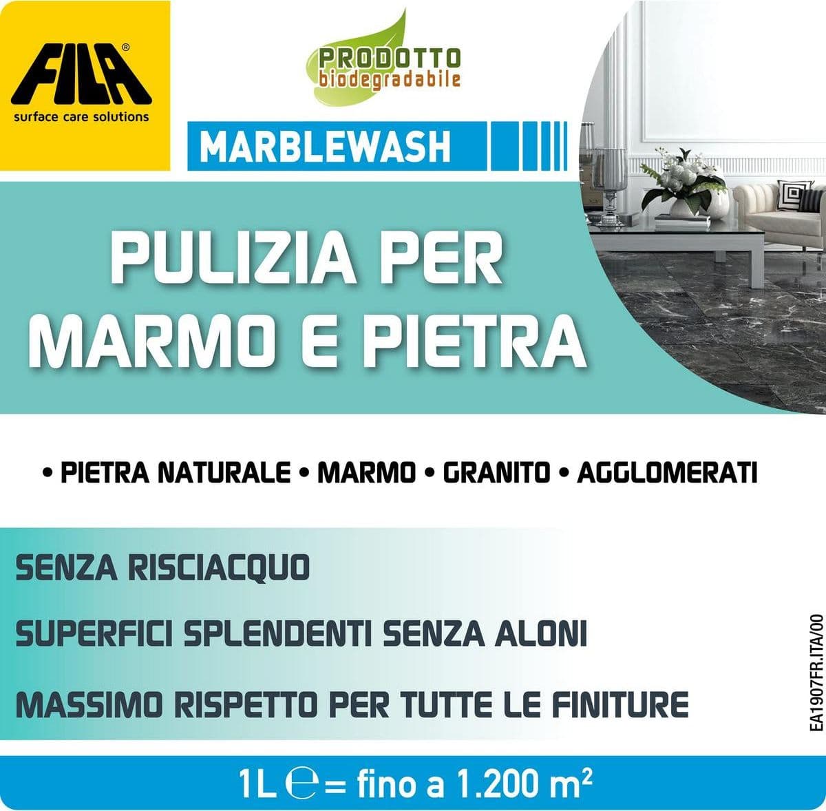 Fila Marblewash – Detergente per marmo e pietra – 1 litro in Detergenti per pavimento Masterbrico - Longobardi, commercioVirtuoso.it