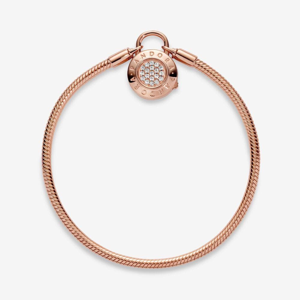 Pandora Bracciale Moments con maglia snake e chiusura a lucchetto con pavé in Bracciali Alba Gioielli - Casoria, commercioVirtuoso.it