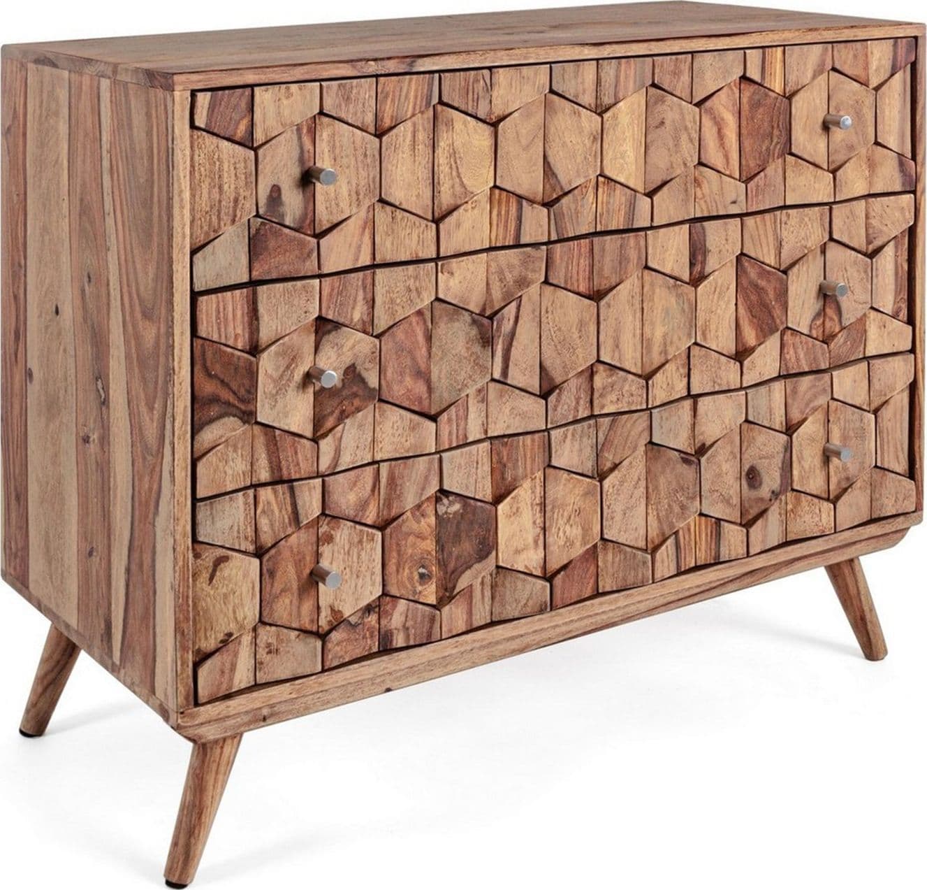 Cassettiera "Kant" per interno, con 3 Cassetti, 92 x 44 x 67 cm - 8