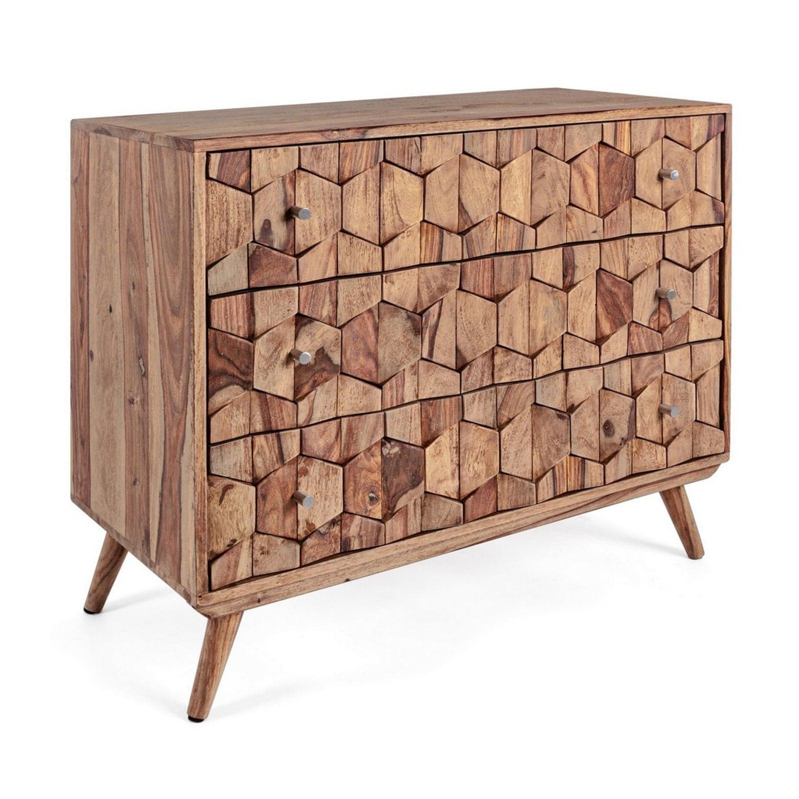 Cassettiera "Kant" per interno, con 3 Cassetti, 92 x 44 x 67 cm - 8