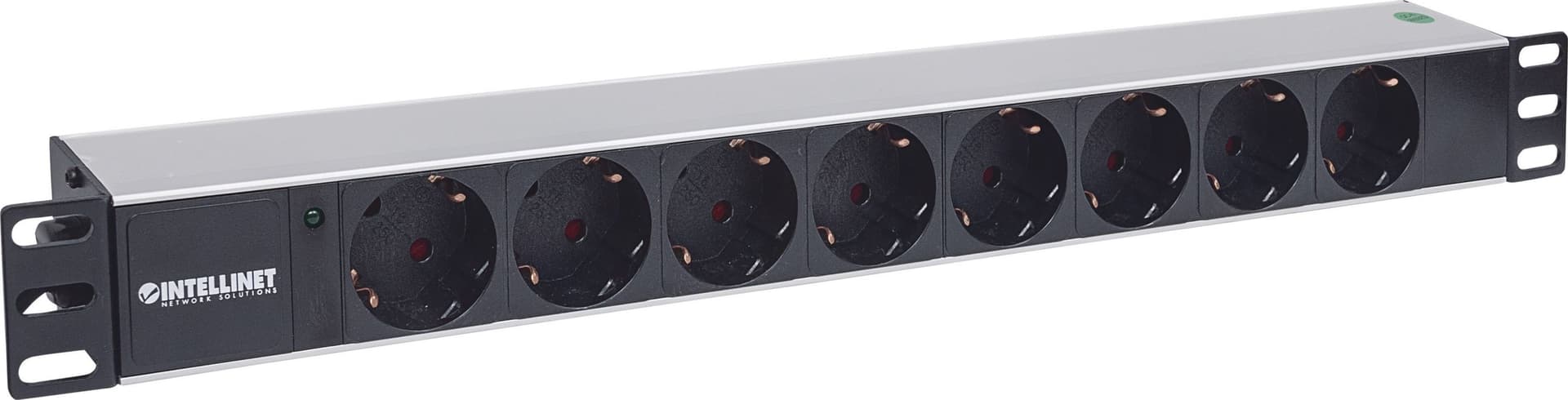 Multipresa per Rack 19'' 8 posti Spina Schuko Angolata 1U in Multiprese Scontolo.net - Potenza, commercioVirtuoso.it