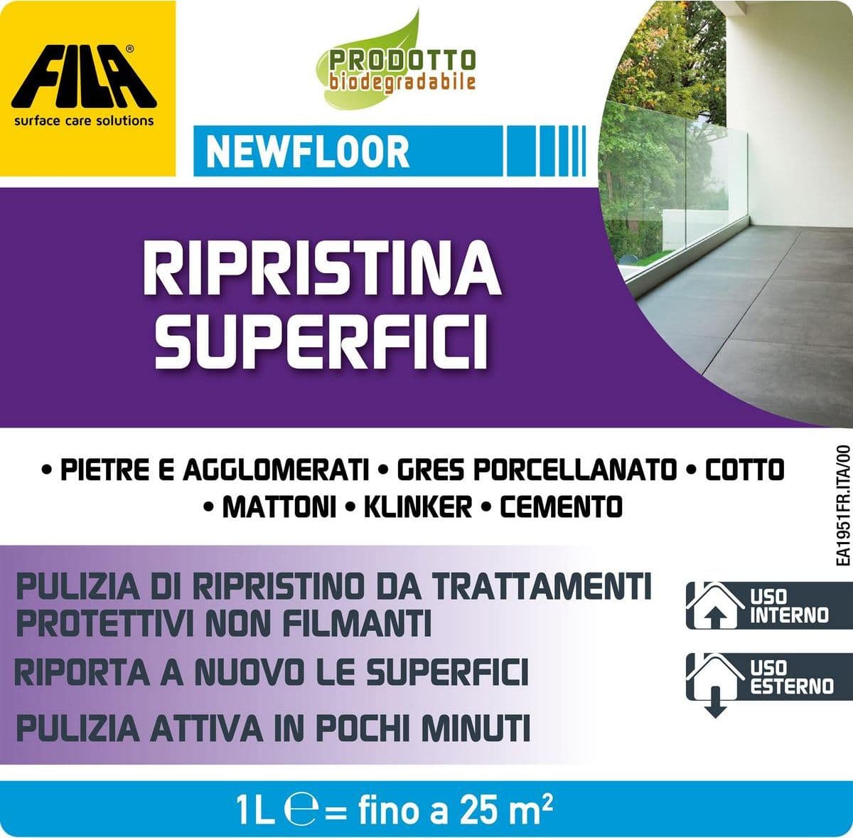 Fila Newfloor – Detergente ripristino superfici – 1 litro in Detergenti per pavimento Masterbrico - Longobardi, commercioVirtuoso.it