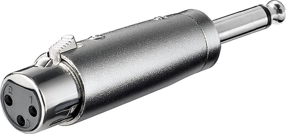 Adattatore XLR Cannon Femmina ad Audio 6,35mm Maschio Mono in Adattatori Scontolo.net - Potenza, commercioVirtuoso.it