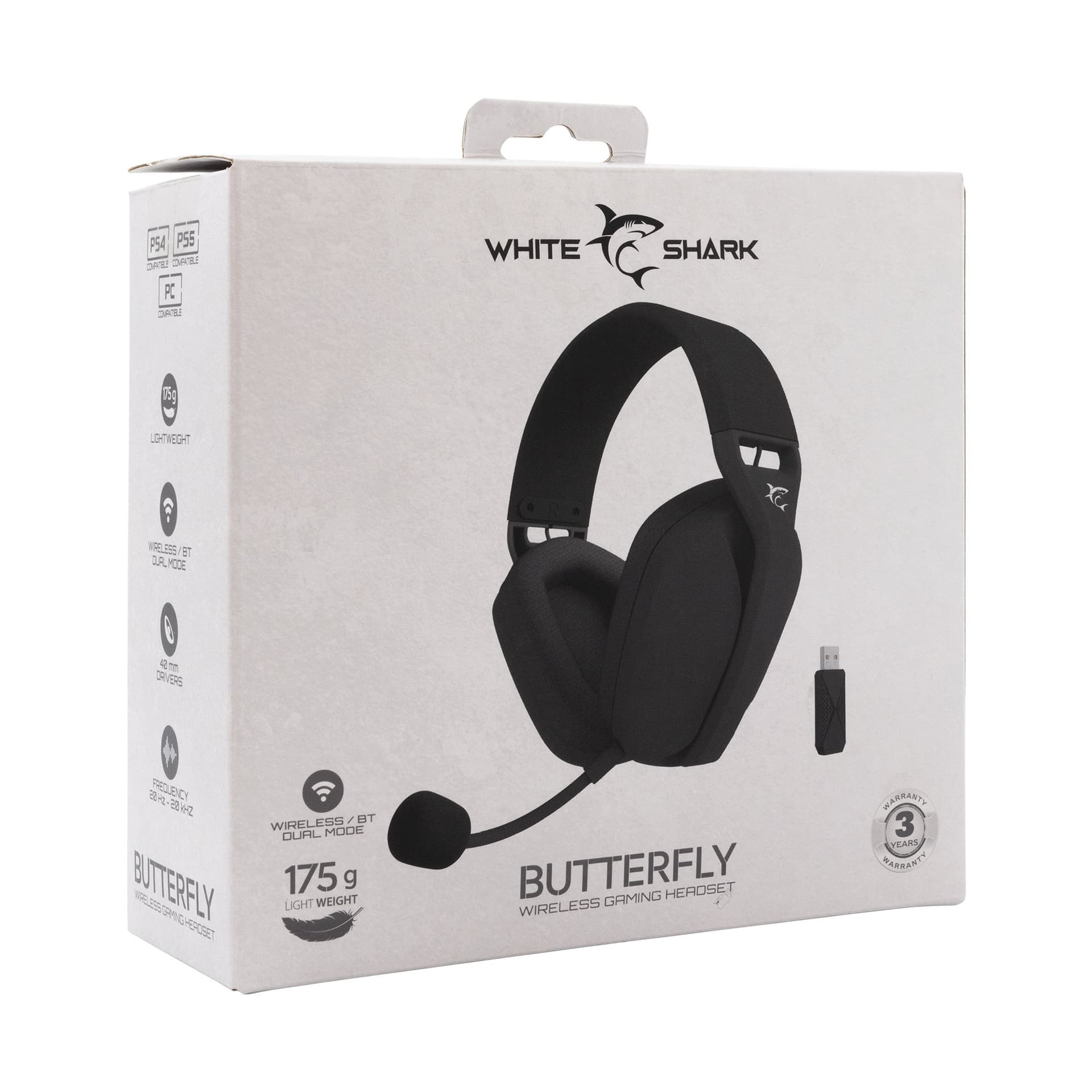 Cuffia Gaming Stereo Wireless con Microfono Nero BUTTERFLY in Cuffie gaming Scontolo.net - Potenza, commercioVirtuoso.it