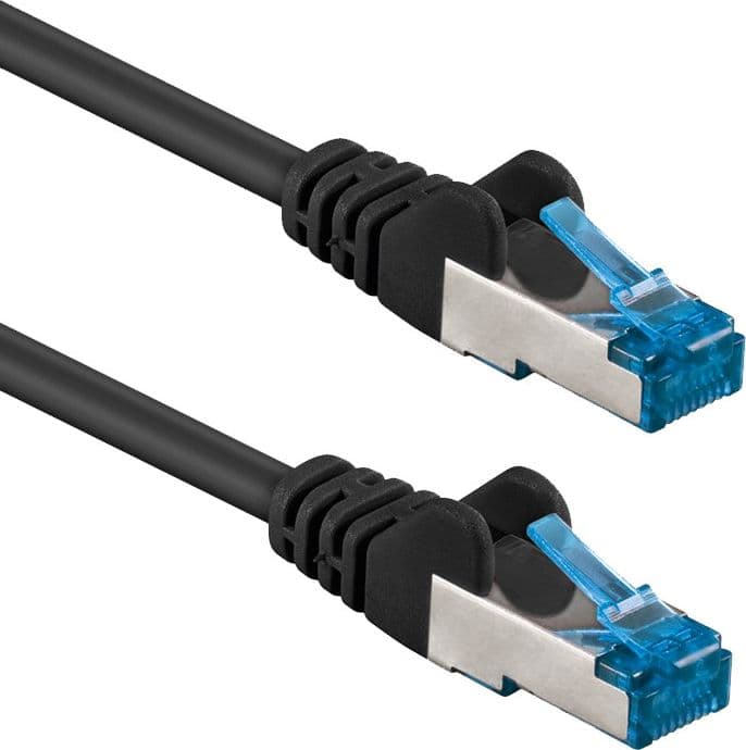 Cavo di Rete Patch in Rame Cat. 6A S/FTP LSZH 15 m Nero in Cavi Ethernet Scontolo.net - Potenza, commercioVirtuoso.it