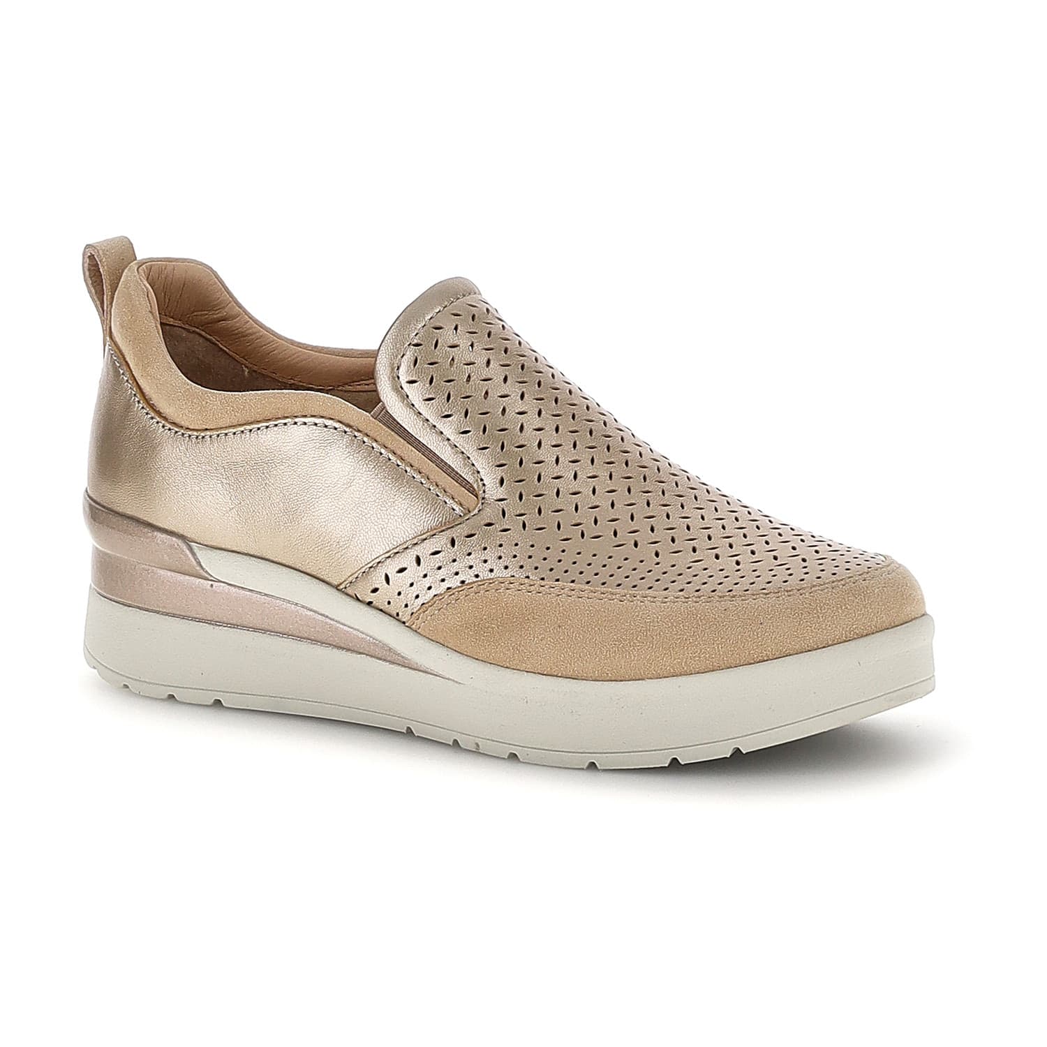 Stonefly slip on donna Cream 67 simply taupe 223733 in prodotto Teresi Calzature - Marsala, commercioVirtuoso.it