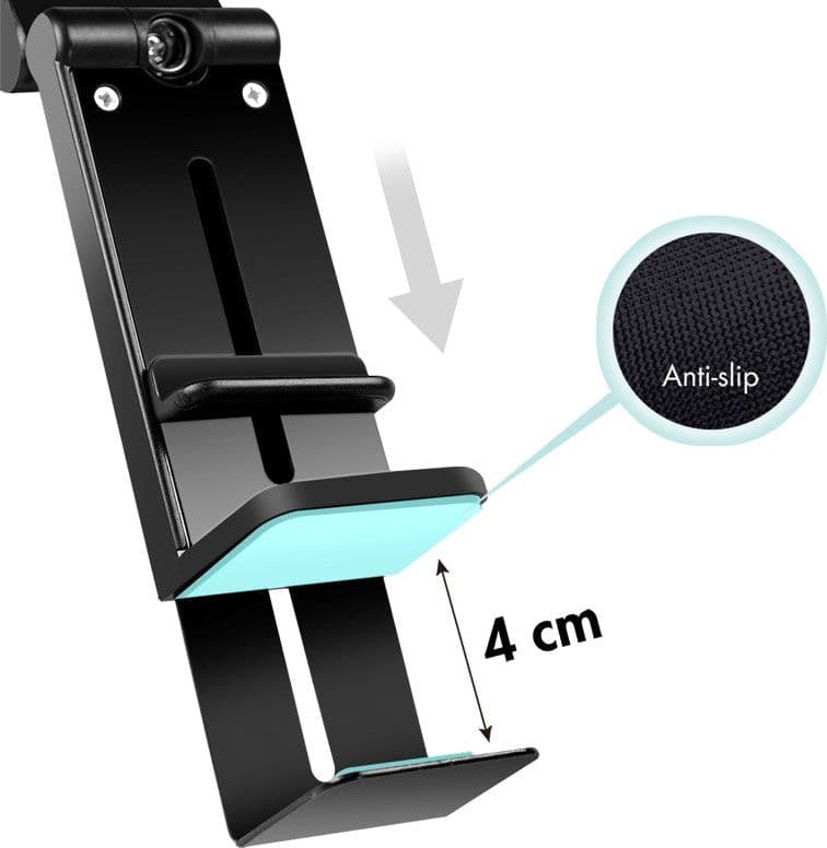 Supporto Porta Smartphone 4,7–6,9'' con Rotazione 360&deg Nero in Supporti Scontolo.net - Potenza, commercioVirtuoso.it