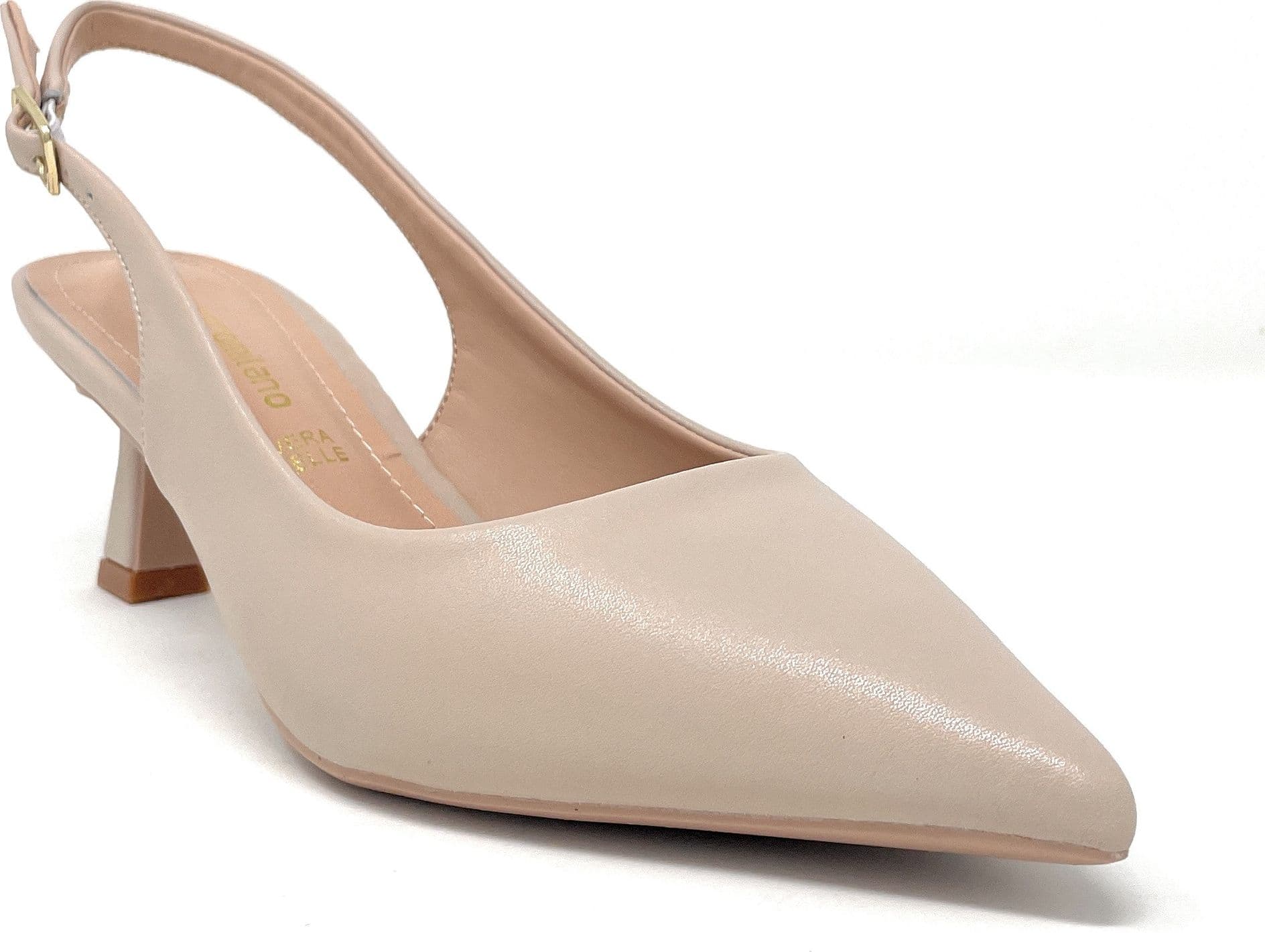Francesco Milano slingback donna in pelle beige E06-02A in prodotto Teresi Calzature - Marsala, commercioVirtuoso.it