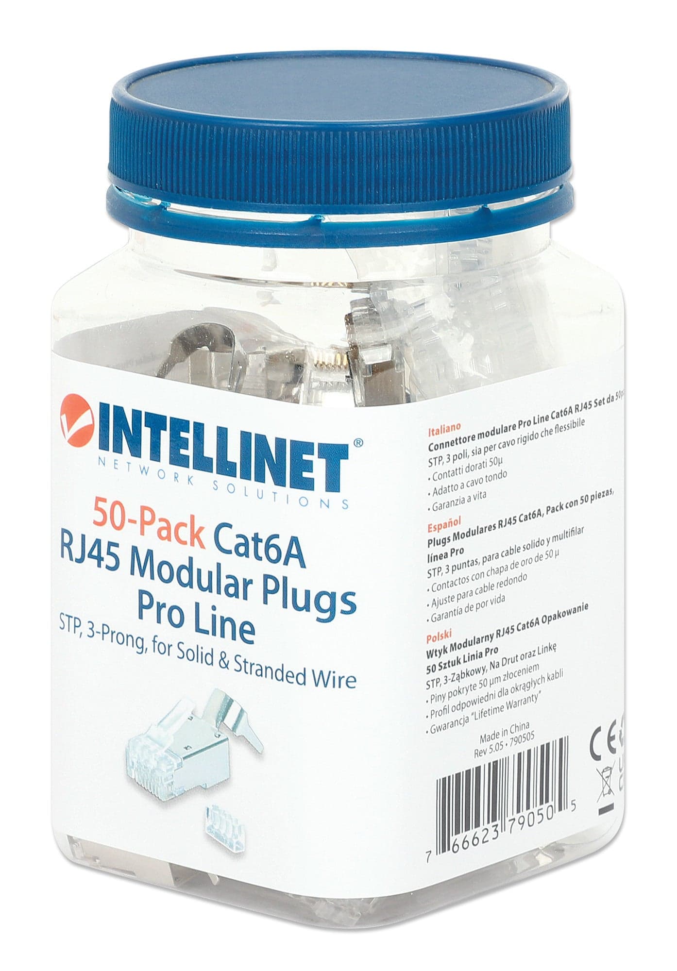Confezione 50 Plug RJ45 STP per Cavo Rigido Flessibile Cat.6A STP in Cavi Ethernet Scontolo.net - Potenza, commercioVirtuoso.it