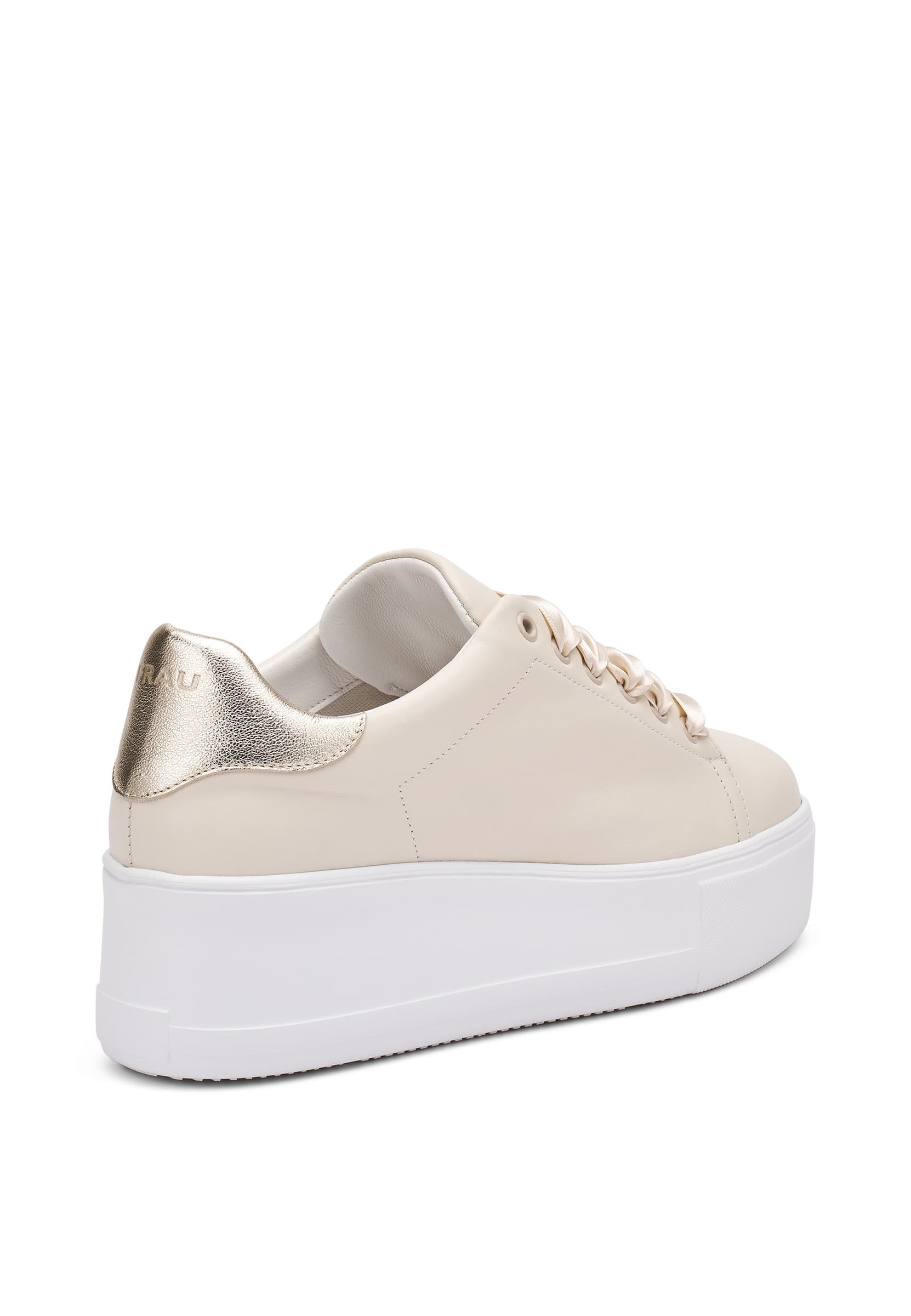 Frau sneakers donna platfrom in pelle vela beige 39K2 in prodotto Teresi Calzature - Marsala, commercioVirtuoso.it