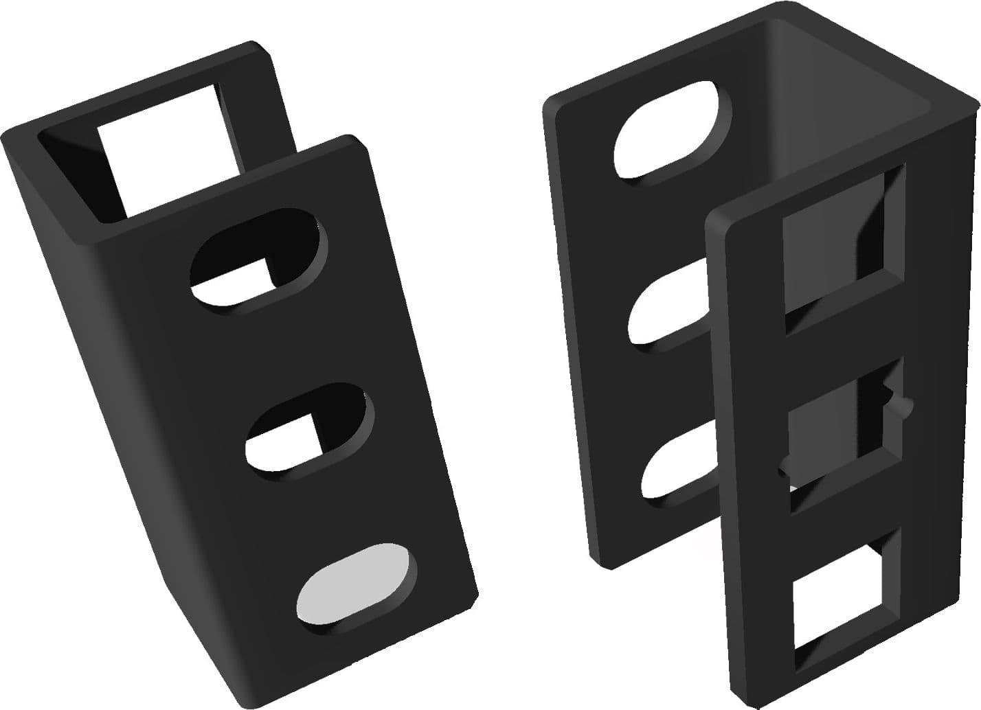 Coppia di Adattatori di Profondit&agrave Guide per Rack 1U in Borse custodie e contenitori rack Scontolo.net - Potenza, commercioVirtuoso.it