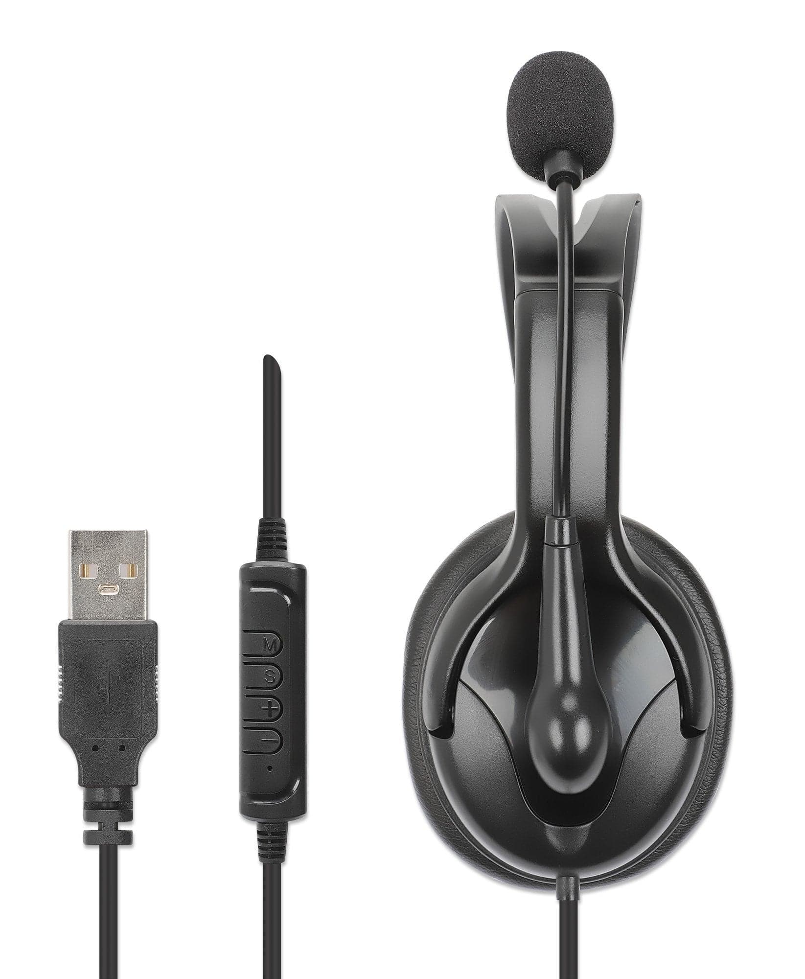 Cuffia Mono USB con Microfono Reversibile Cavo 2m in Cuffie Scontolo.net - Potenza, commercioVirtuoso.it