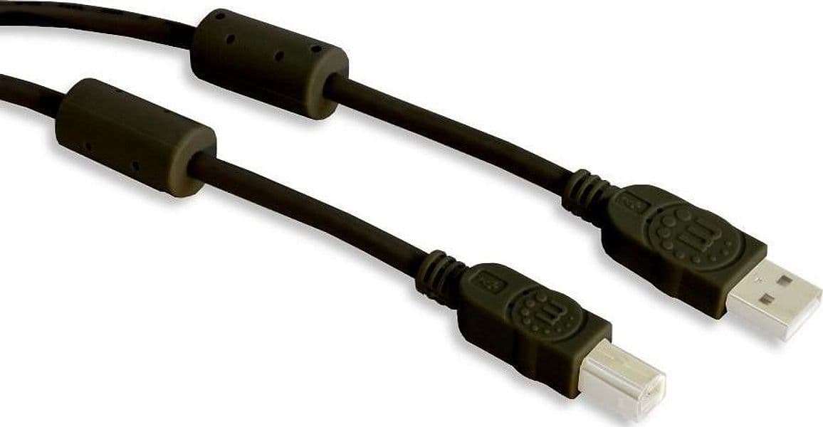 Cavo USB 2.0 A M / B M 1.8m con Ferrite Doppia Schermatura Nero in  Scontolo.net - Potenza, commercioVirtuoso.it