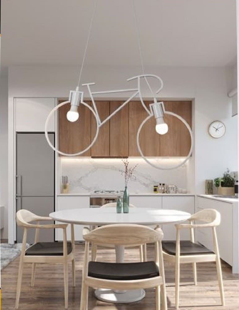 LAMPADARIO A SOSPENSIONE E27 DA SOFFITTO A FORMA DI BICICLETTA LAMPADA BICI A10 in Lampade a sospensione Trade Shop italia - Napoli, commercioVirtuoso.it