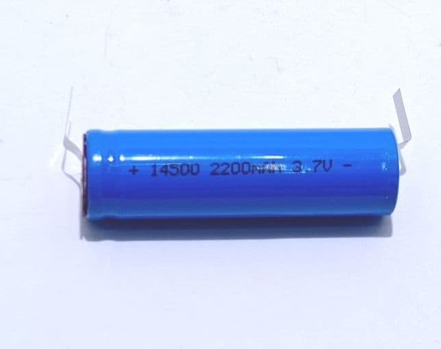 BATTERIA 14500 RICARICABILE CON LAMELLA SALDABILE 3,7V 2200MAH RICAMBIO PACCO BATTERIE in Pile ricaricabili Solgeny - Besate, commercioVirtuoso.it