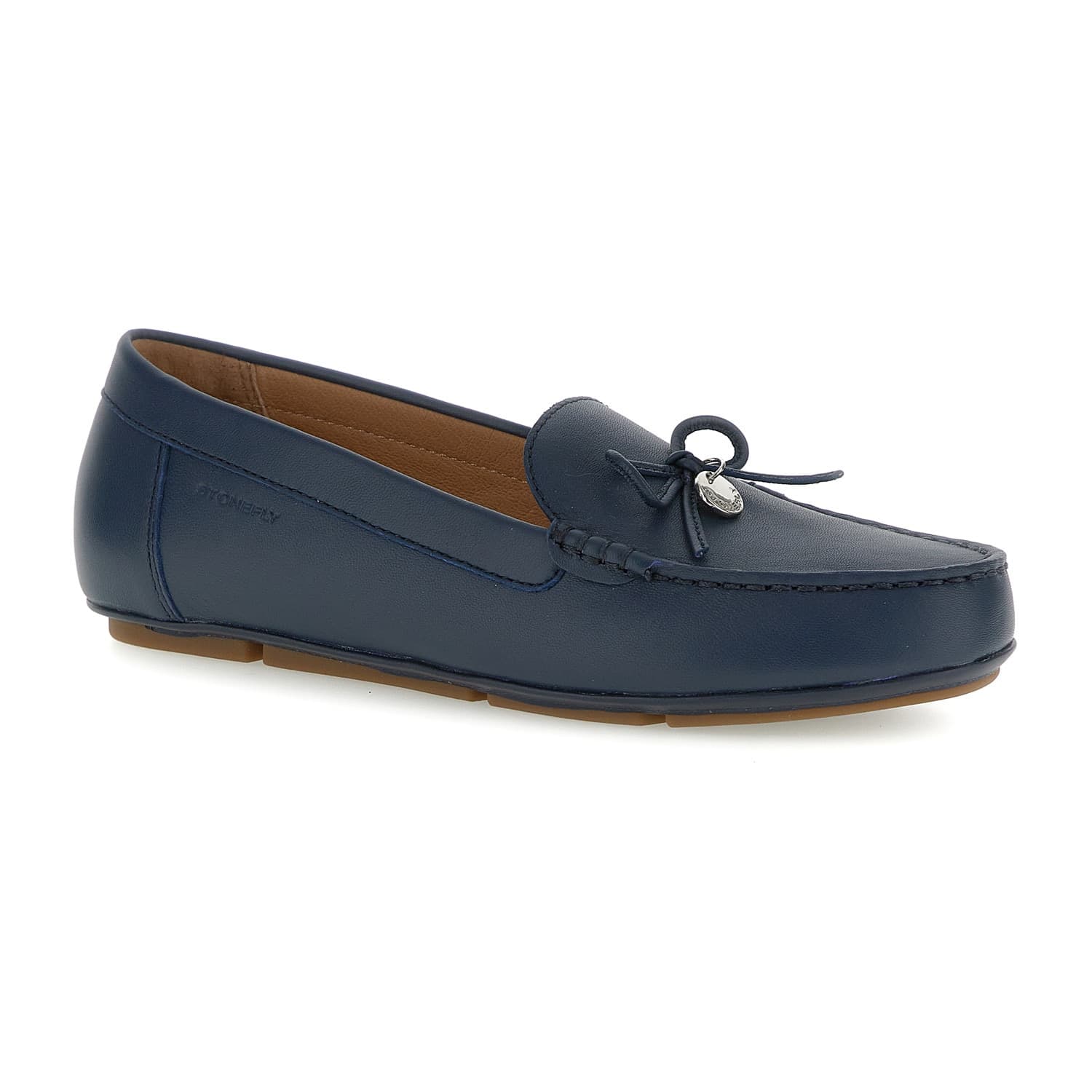 Stonefly mocassini donna Michelle 1 in pelle blu 222314 in prodotto Teresi Calzature - Marsala, commercioVirtuoso.it