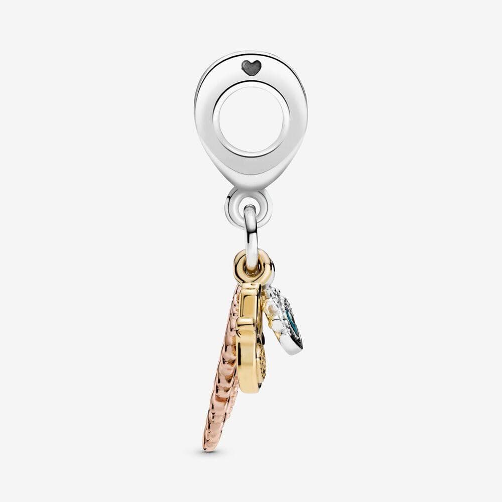 Pandora Charm pendente Spiritualità con mano di Fatima, occhio onniveggente e piuma in Bead Charm Alba Gioielli - Casoria, commercioVirtuoso.it