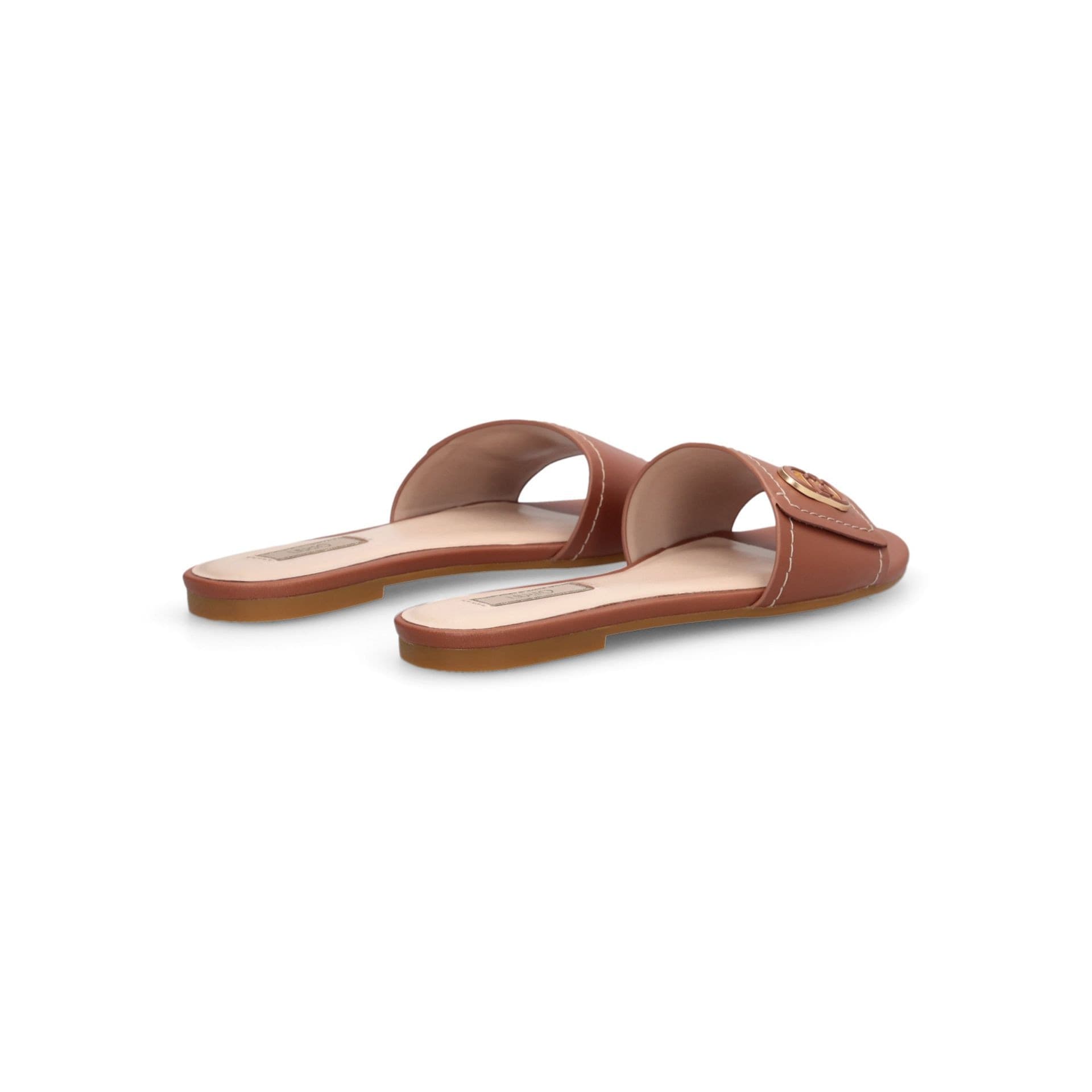 Liu Jo ciabatte flat donna Sandy 03 in pelle cuoio SA6127P0102 in prodotto Teresi Calzature - Marsala, commercioVirtuoso.it