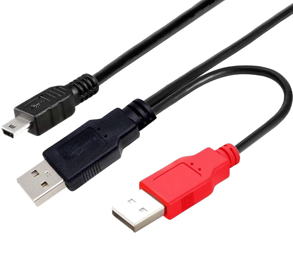 Cavo USB 2.0 ad Y 2xA maschio/mini B maschio 0,6 m in  Scontolo.net - Potenza, commercioVirtuoso.it
