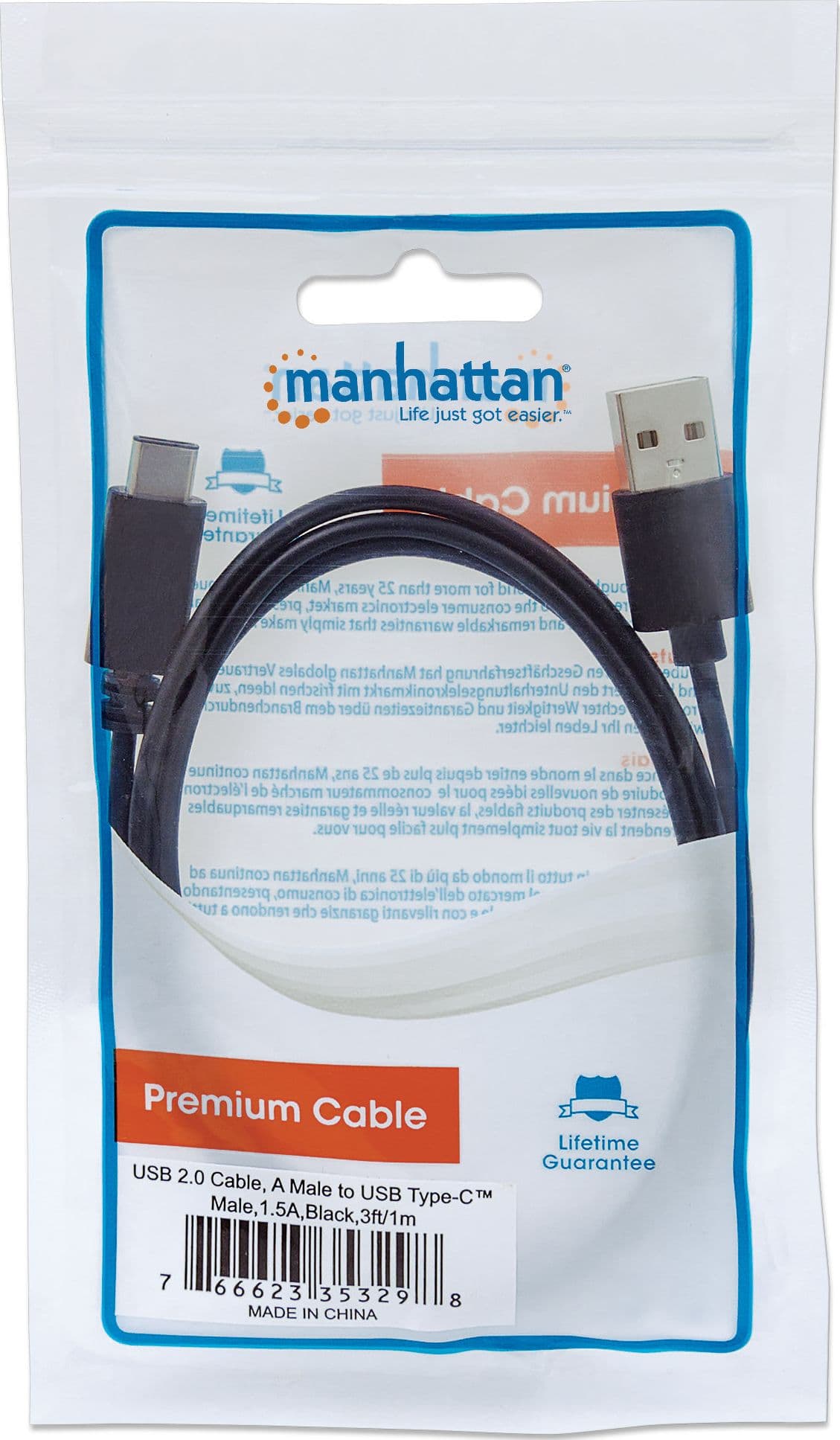 Cavo HiSpeed USB A Maschio / USB-C Maschio 1m Nero in  Scontolo.net - Potenza, commercioVirtuoso.it