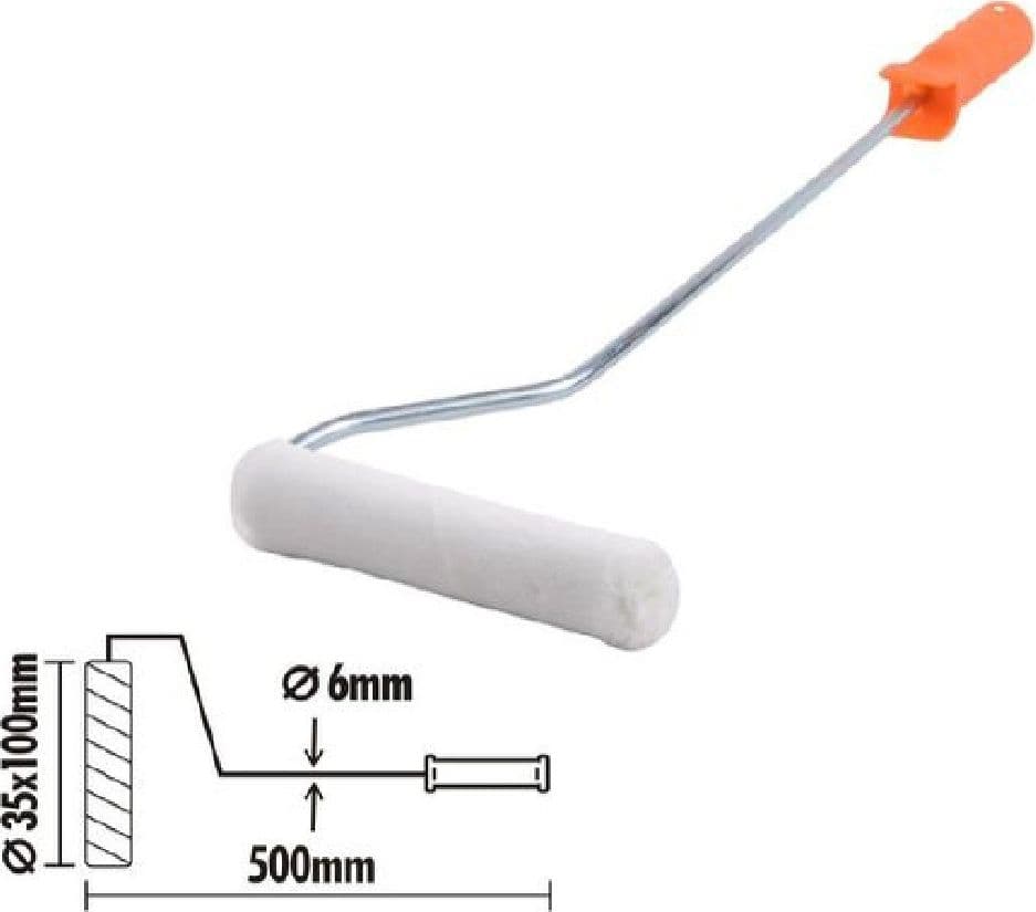 Rullo Per Pittura Pennello Precisione 4" Con Impugnatura Ergonomica 500mm 90368 Fai da te/Pitture trattamenti per pareti e utensili/Strumenti per carta da parati e posa carta da parati/Utensili per carta da parati/Rulli Trade Shop italia - Napoli, Commerciovirtuoso.it