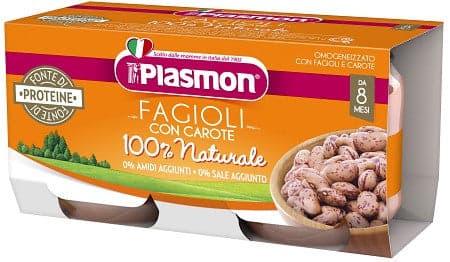 Plasmon omog fagioli borl2x80g