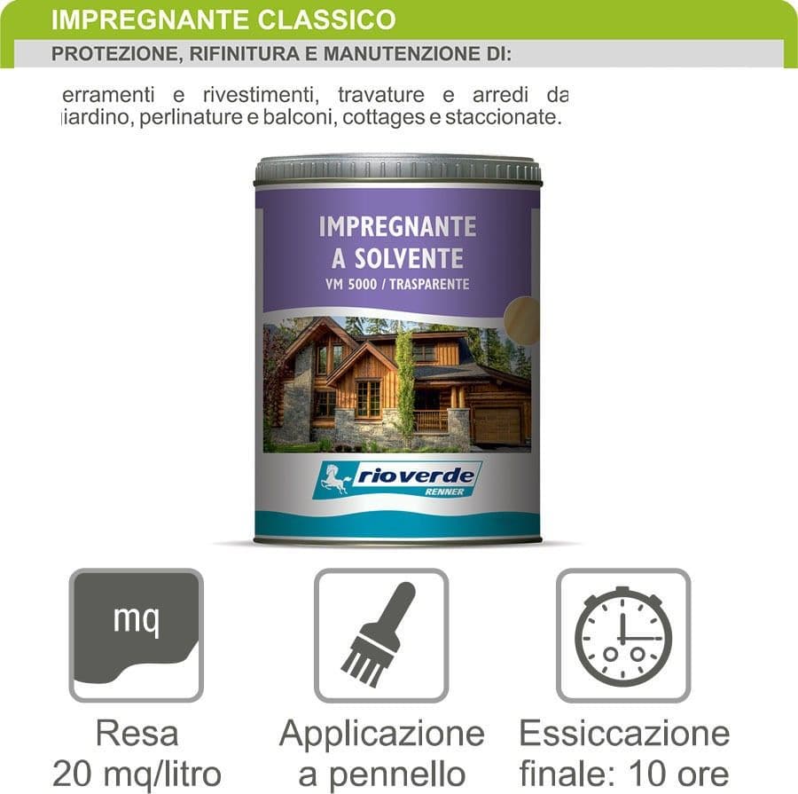 Renner VM 750ml impregnante a solvente per interni ed esterni in Vernice Aloiserw.com - Altomonte, commercioVirtuoso.it