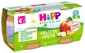 Hipp bio omog frut mista 2x80g