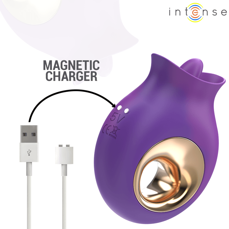 INTENSE - STIMOLATORE CLITORIDEO TULI 9 VIBRAZIONI E 9 OSCILLAZIONI VIOLA in Vibratori G-Spot Desideria Shop - Latina, commercioVirtuoso.it