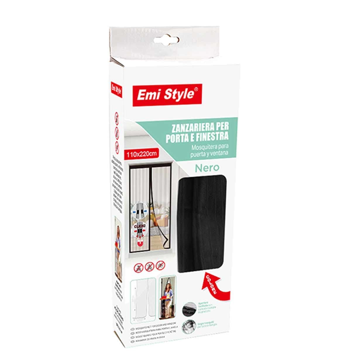 Tenda Zanzariera Magnetica Nera Per Porta Finestra Con Adesivo In Velcro Misura 110X220cm in Porte con zanzariera Scontolo.net - Potenza, commercioVirtuoso.it