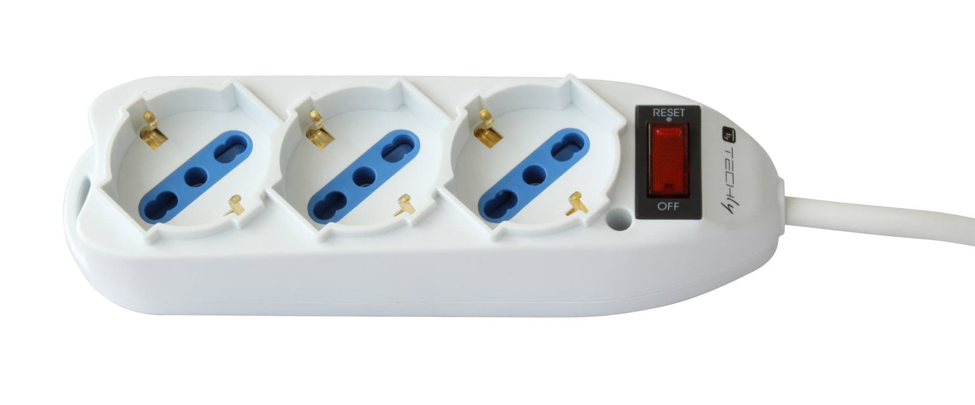 Multipresa 3 Posti Italiana Bipasso / Schuko con spina 10A in Multiprese Scontolo.net - Potenza, commercioVirtuoso.it