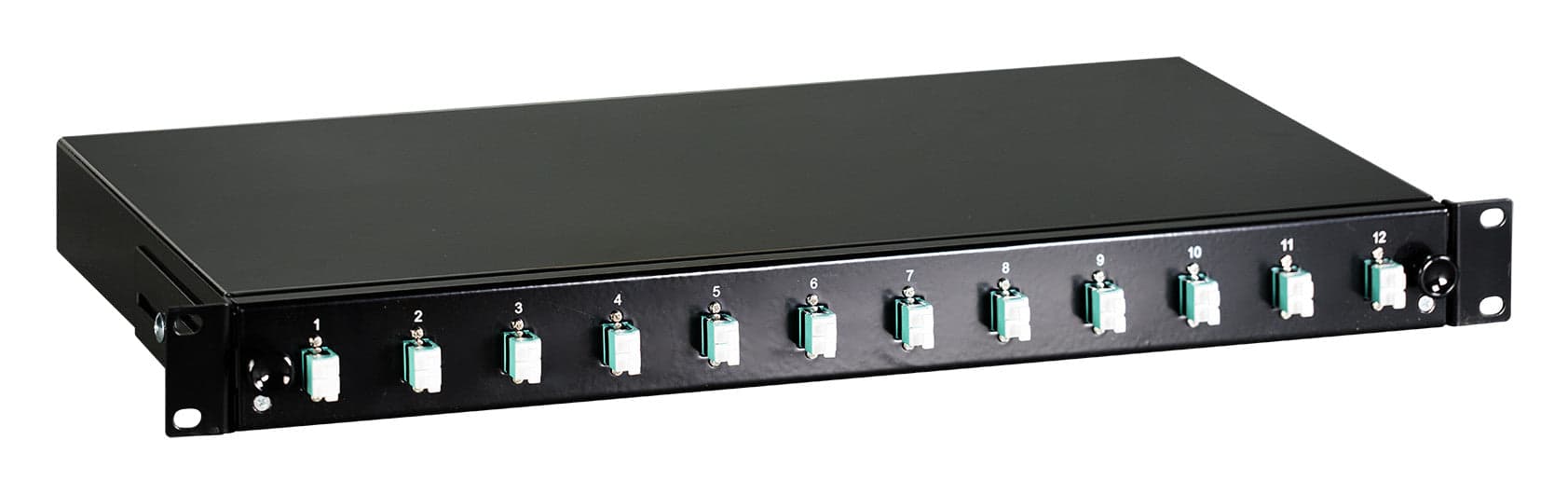 Cassetto Ottico 19'' con 12 bussole LC Duplex Multimodale OM3 Nero in  Scontolo.net - Potenza, commercioVirtuoso.it