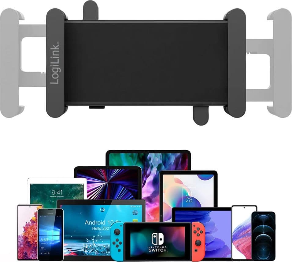 Supporto a Pinza VESA 75x75 per Smartphone e Tablet 4,7''-15'' 1kg max. Nero in  Scontolo.net - Potenza, commercioVirtuoso.it