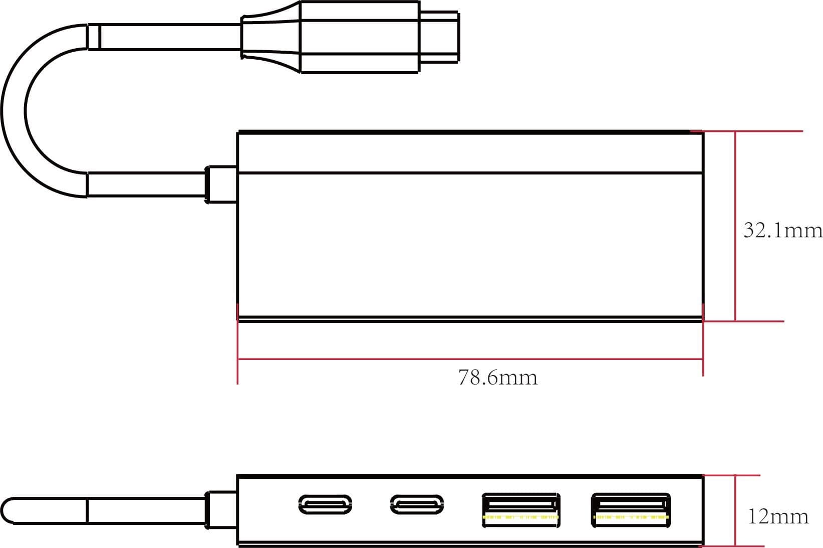 Hub USB3.2 2 Porte USB-A e 2 Porte USB-C&trade in  Scontolo.net - Potenza, commercioVirtuoso.it
