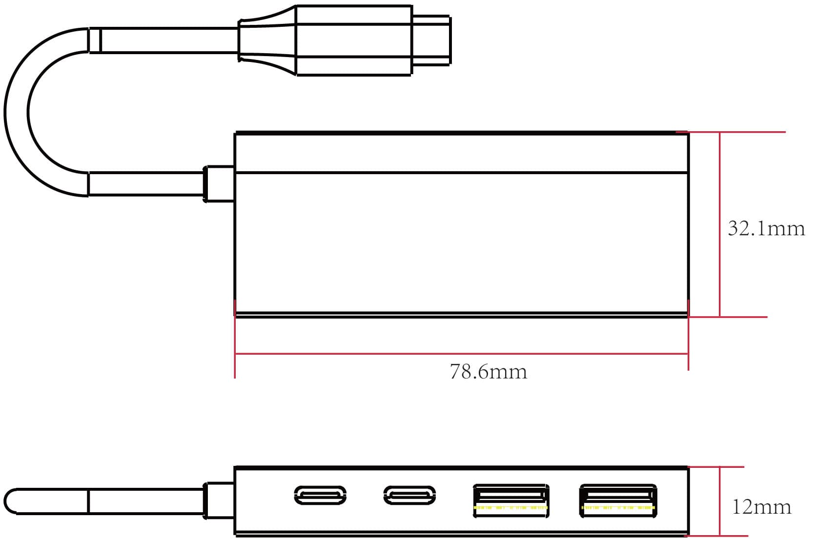 Hub USB3.2 2 Porte USB-A e 2 Porte USB-C&trade in  Scontolo.net - Potenza, commercioVirtuoso.it