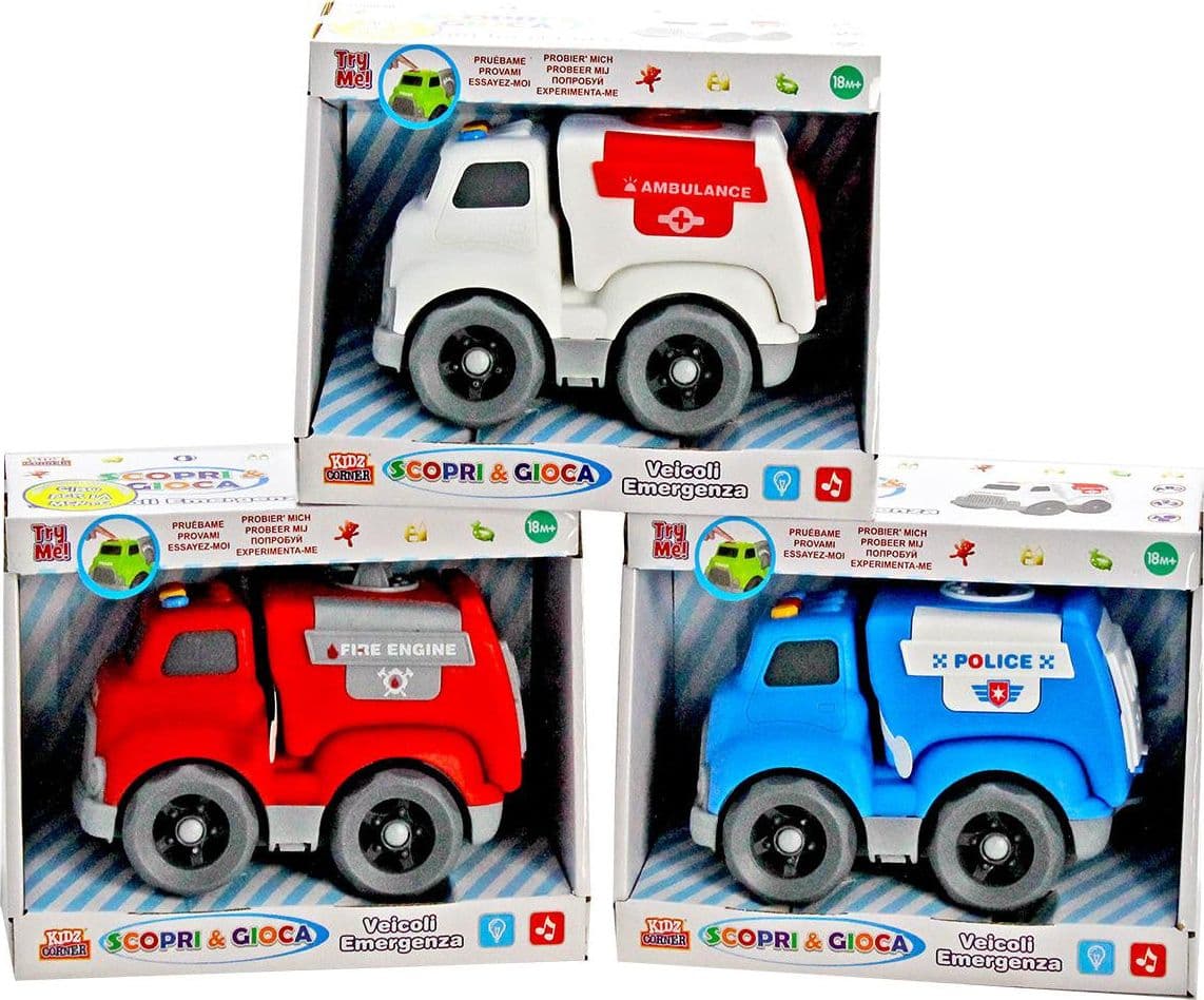 Veicoli Emergenza luci e suoni Kidz Corner Assortito in Veicoli elettrici Scontolo.net - Potenza, commercioVirtuoso.it