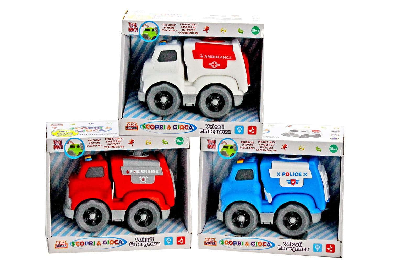 Veicoli Emergenza luci e suoni Kidz Corner Assortito in Veicoli elettrici Scontolo.net - Potenza, commercioVirtuoso.it