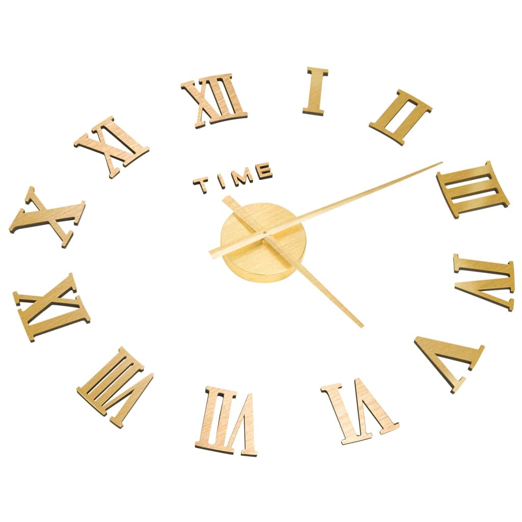 Orologio da Parete fai da te Tridimensionale Design Moderno Oro 100 cm XXL in Orologi da parete Esplodia - Napoli, commercioVirtuoso.it