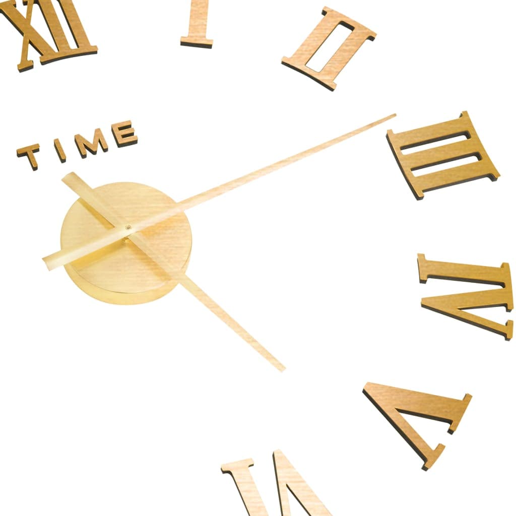 Orologio da Parete fai da te Tridimensionale Design Moderno Oro 100 cm XXL in Orologi da parete Esplodia - Napoli, commercioVirtuoso.it